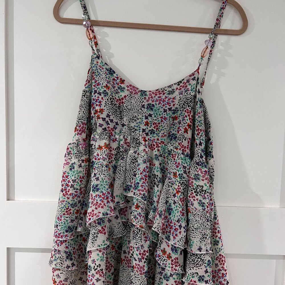 Lapis Flutter & Jeweled Camisole Ladies XL